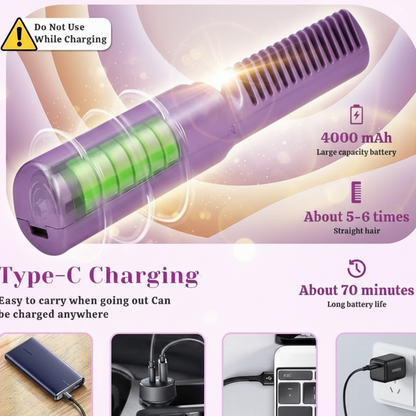 Mini Cordless Hair Straightener