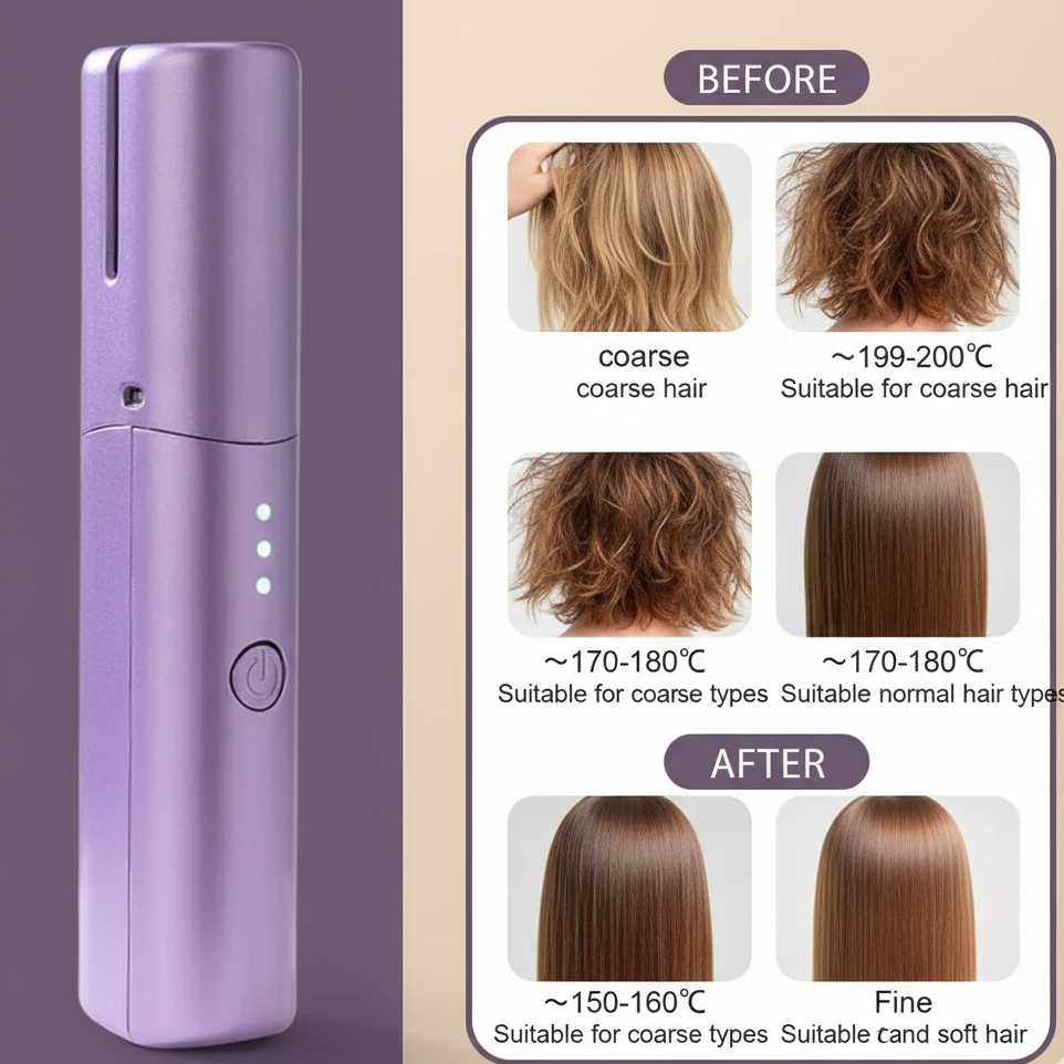 Mini Cordless Hair Straightener